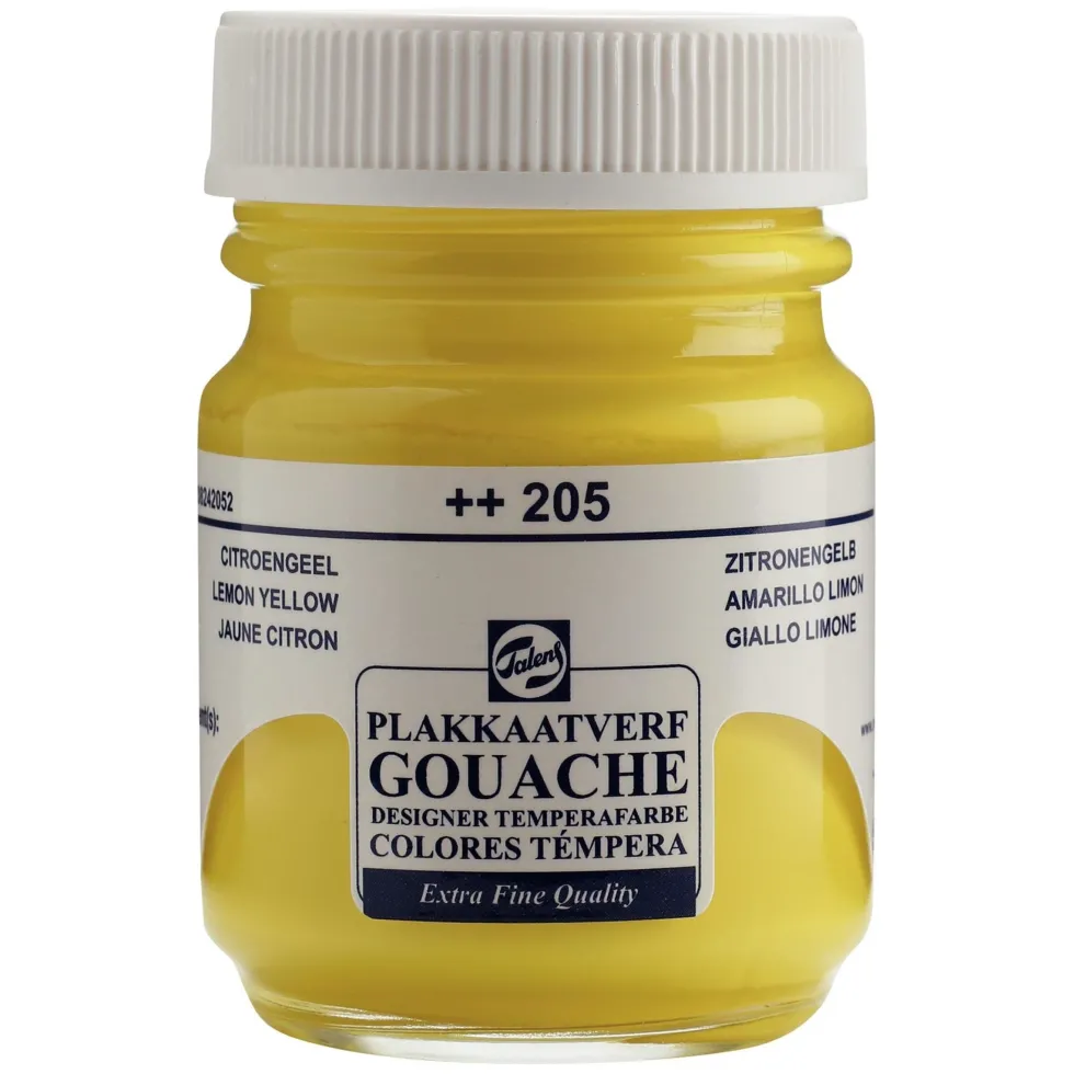 Farba gwasz Gouache Extra Fine - Talens - Lemon Yellow, 50 ml