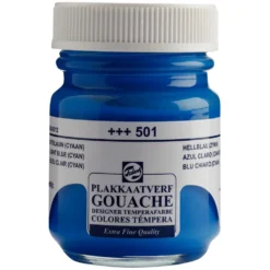 Farba gwasz Gouache Extra Fine - Talens - Light Blue Cyan, 50 ml