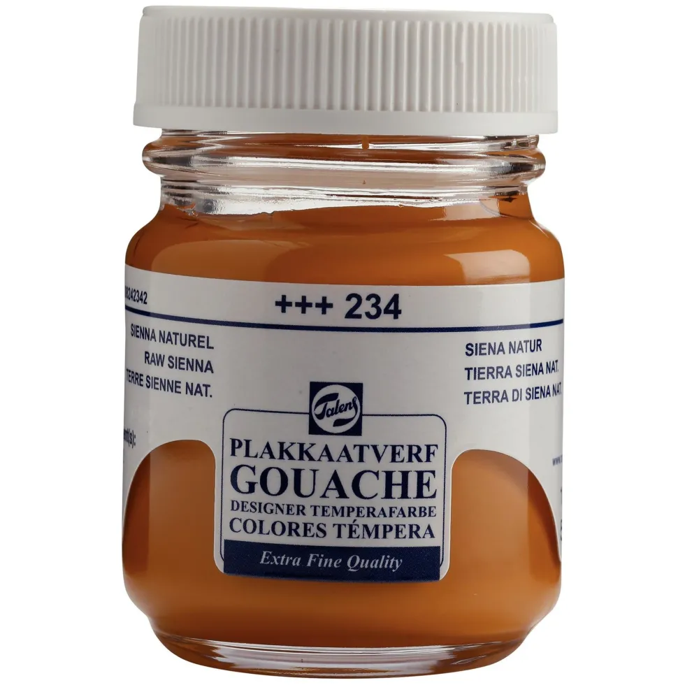 Farba gwasz Gouache Extra Fine - Talens - Raw Sienna, 50 ml