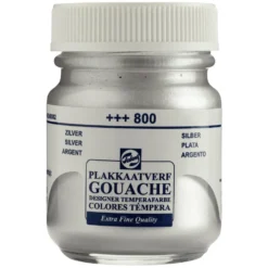 Farba gwasz Gouache Extra Fine - Talens - Silver, 50 ml