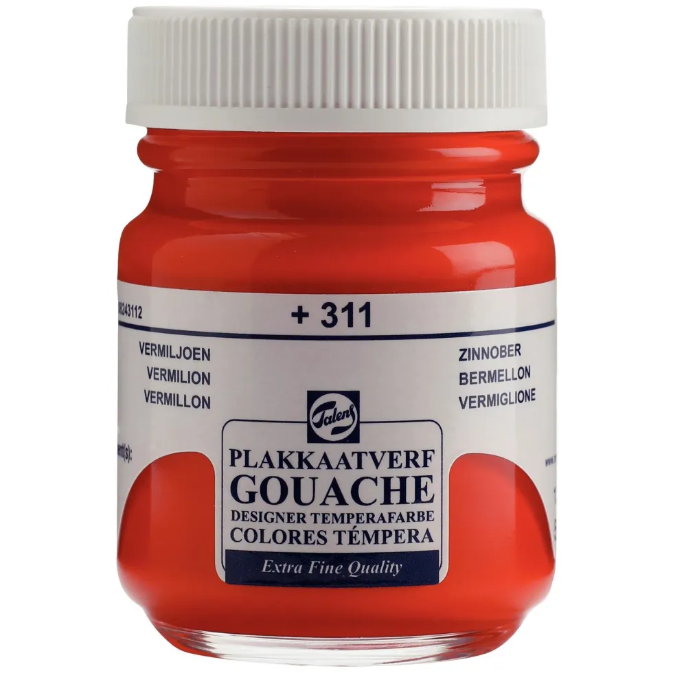 Farba gwasz Gouache Extra Fine - Talens - Vermilion, 50 ml