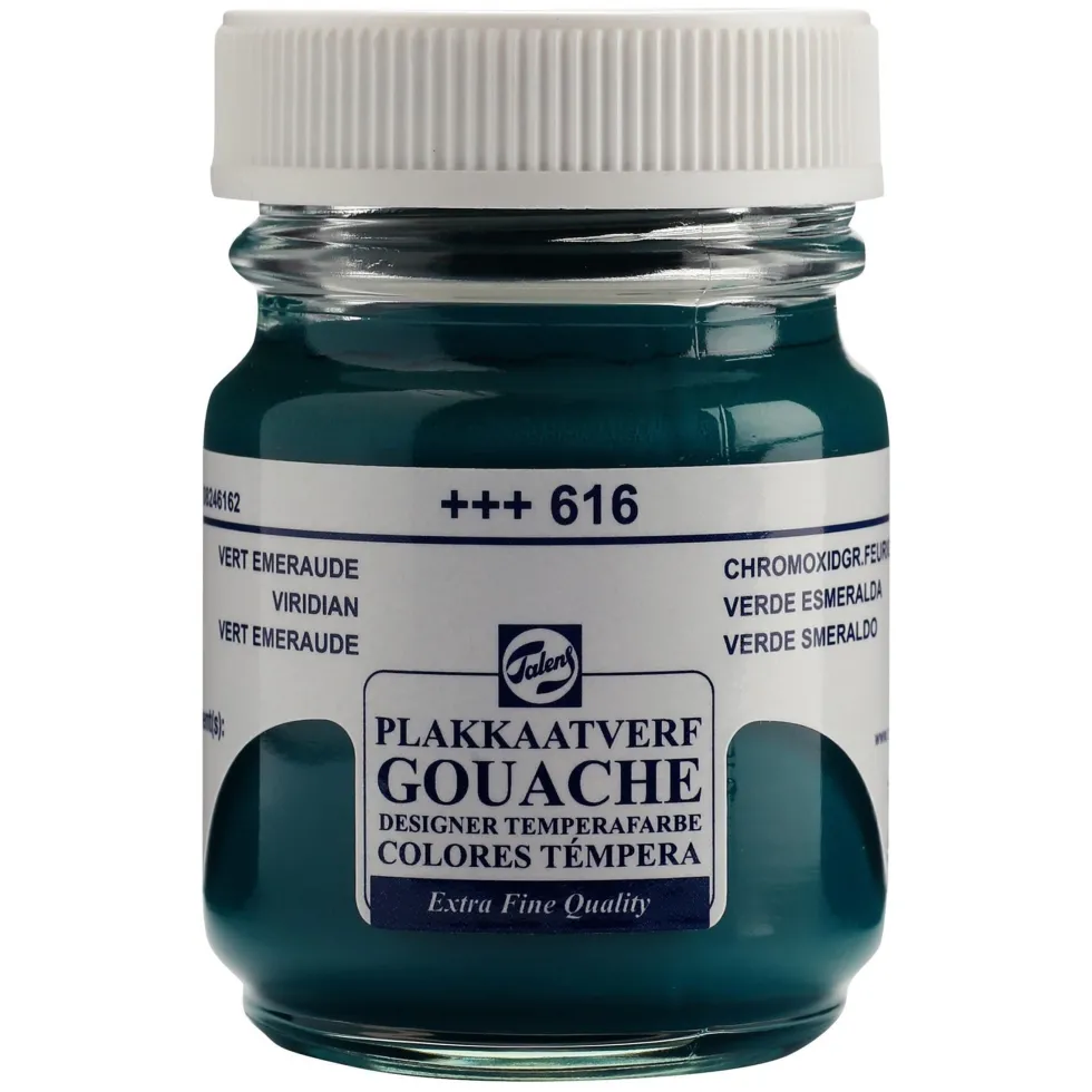 Farba gwasz Gouache Extra Fine - Talens - Viridian, 50 ml