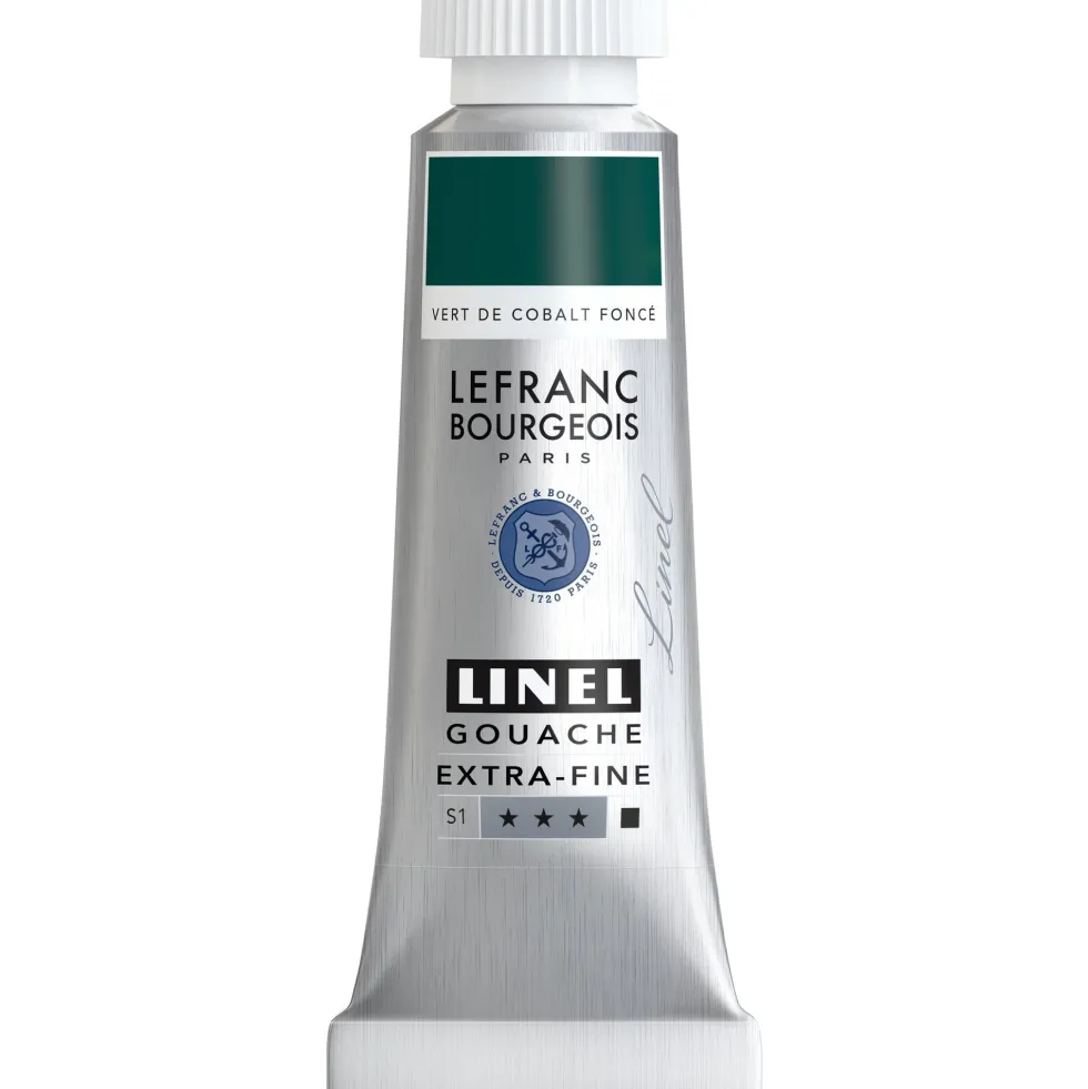 Farba gwasz Linel - Lefranc & Bourgeois - Cobalt Green Deep 14 ml