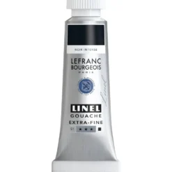 Farba gwasz Linel - Lefranc & Bourgeois - Deep Black 14 ml