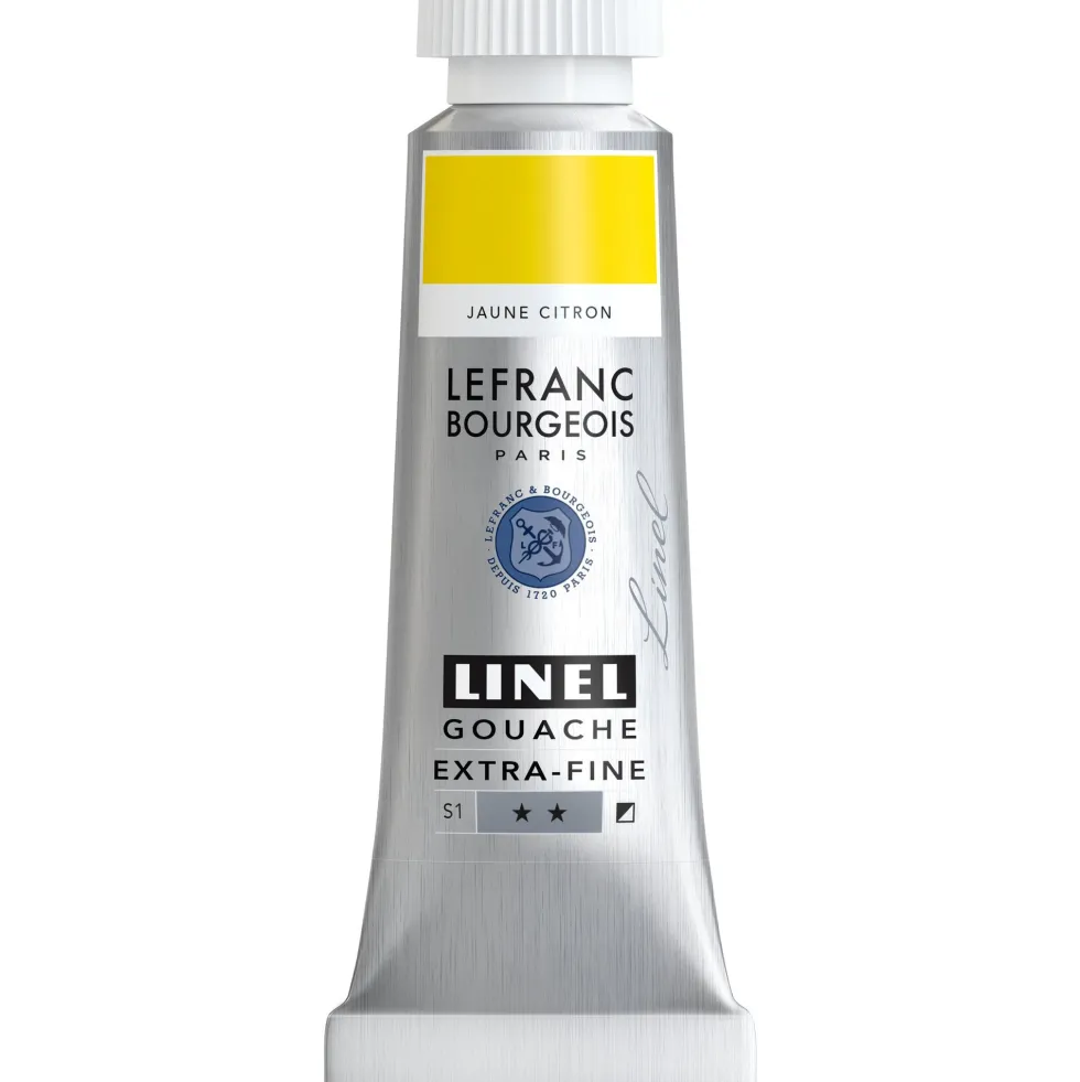 Farba gwasz Linel - Lefranc & Bourgeois - Lemon Yellow 14 ml