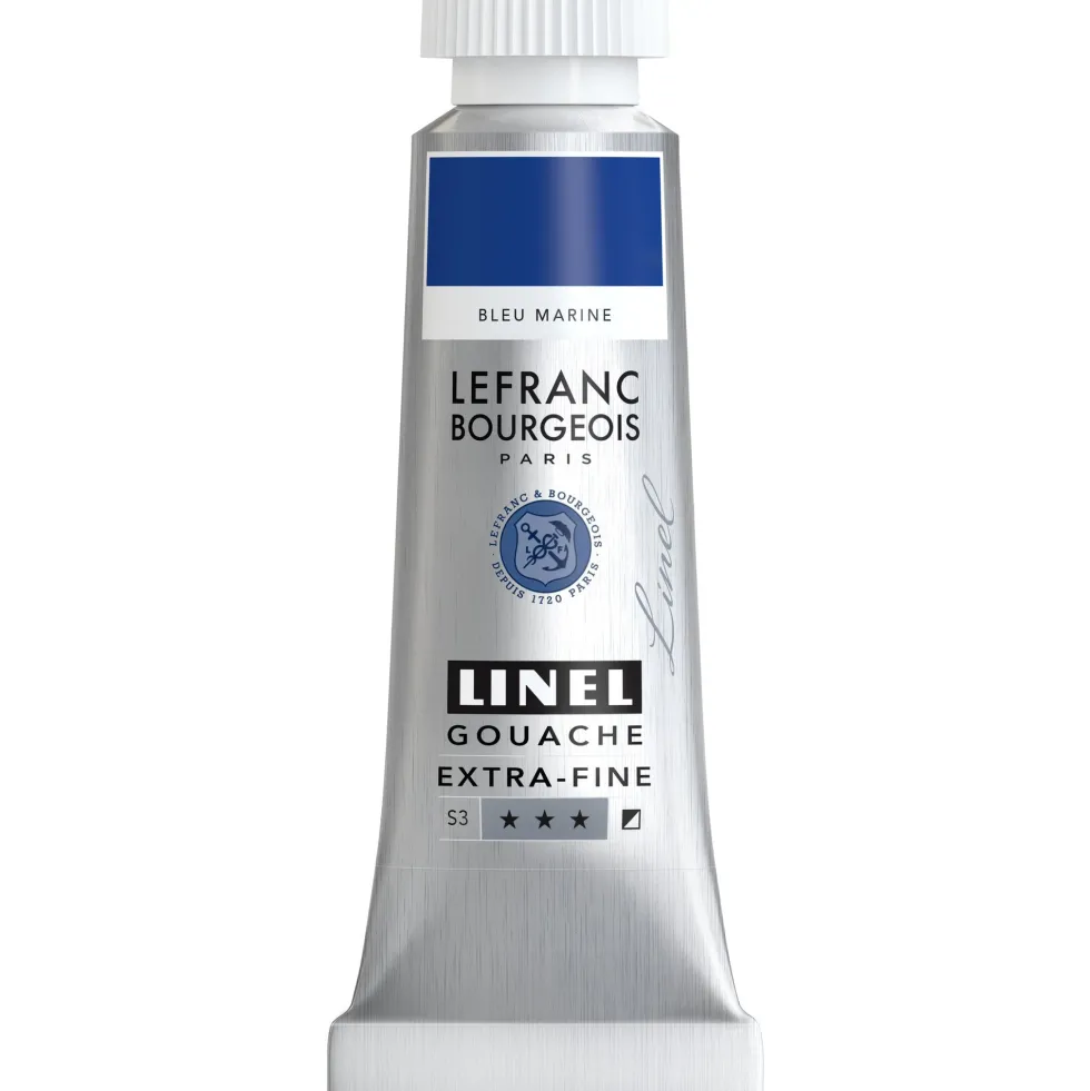 Farba gwasz Linel - Lefranc & Bourgeois - Marine Blue 14 ml