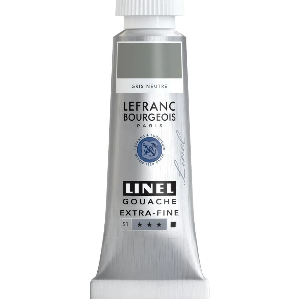 Farba gwasz Linel - Lefranc & Bourgeois - Neutral Grey 14 ml