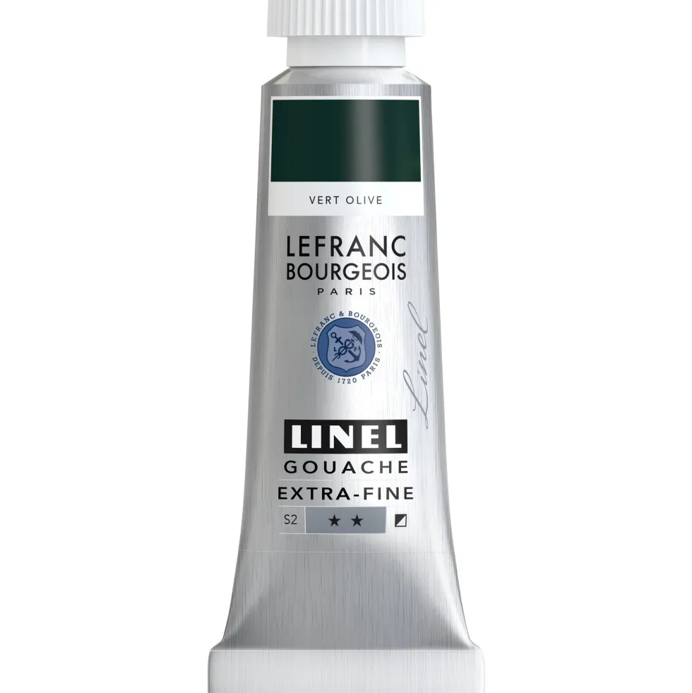 Farba gwasz Linel - Lefranc & Bourgeois - Olive Green 14 ml