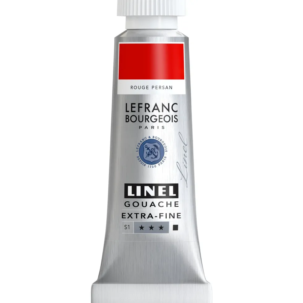 Farba gwasz Linel - Lefranc & Bourgeois - Persian Red 14 ml