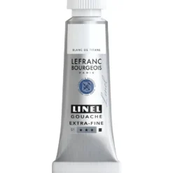 Farba gwasz Linel - Lefranc & Bourgeois - Titanium White 14 ml