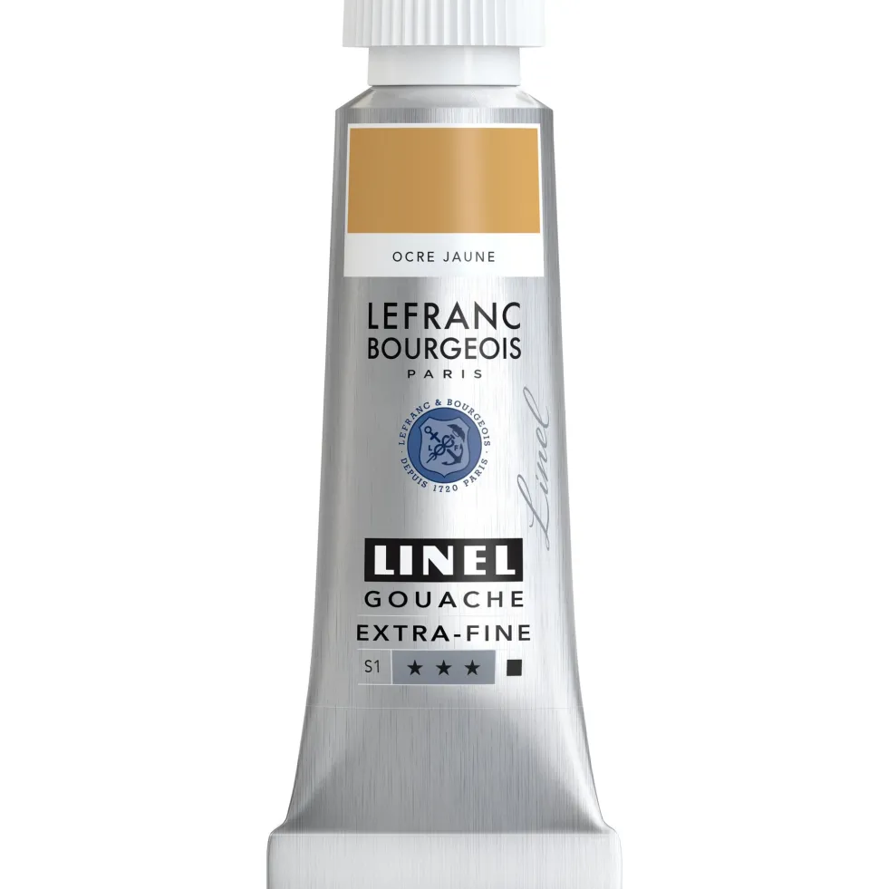 Farba gwasz Linel - Lefranc & Bourgeois - Yellow Ochre 14 ml