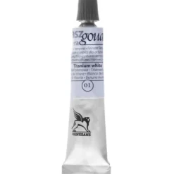 Farba gwasz - Renesans - 1, titanium white, 20 ml