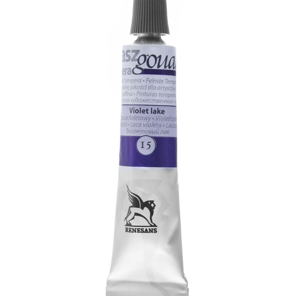 Farba gwasz - Renesans - 15, violet lake, 20 ml