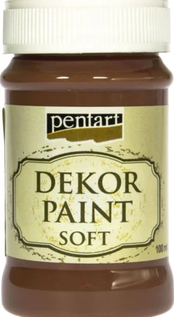 Farba kredowa - Pentart - brązowa, 100 ml