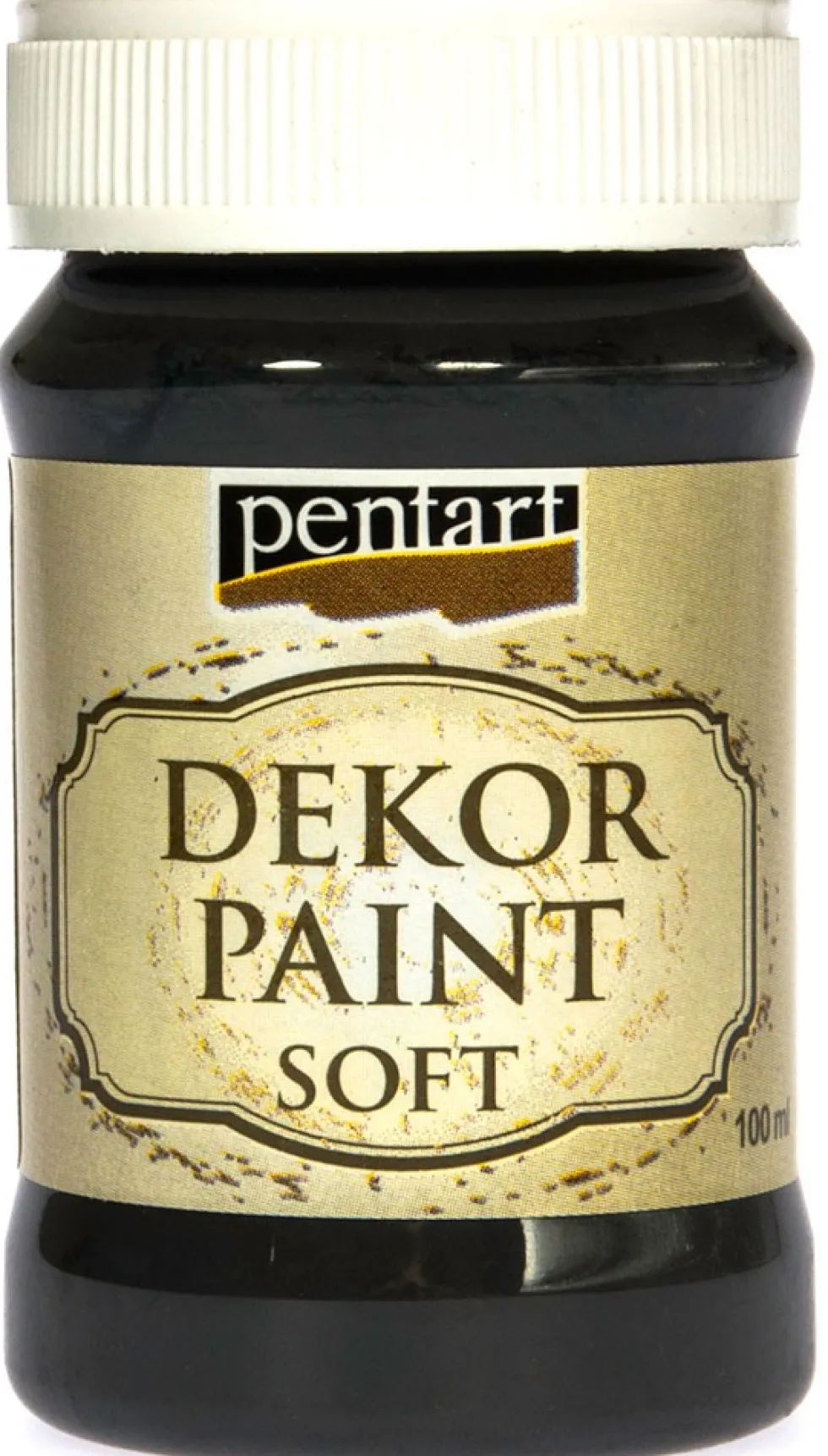 Farba kredowa - Pentart - czarna, 100 ml
