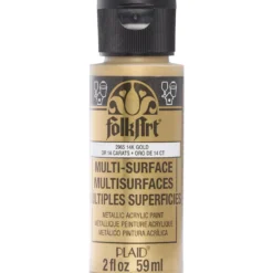 Farba metaliczna Multi-Surface - FolkArt - 14K Gold, 59 ml