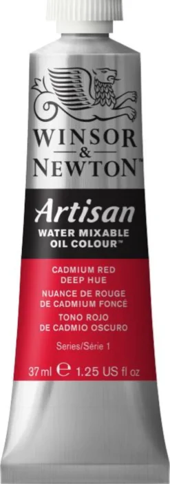 Farba olejna Artisan Water - Winsor & Newton - Cadmium Red Deep Hue, 37 ml