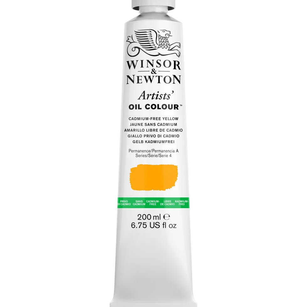 Farba olejna Artists' Oil Colour - Winsor & Newton - Cadmium Free Yellow 200 ml