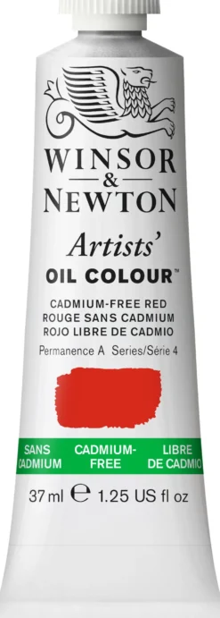 Farba olejna Artists' Oil Colour - Winsor & Newton - Cadmium Free Red, 37 ml