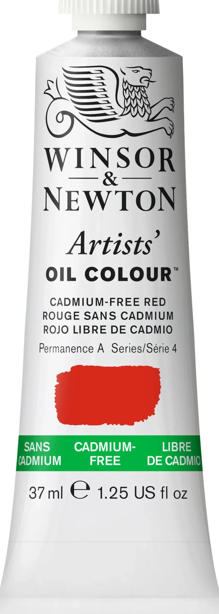 Farba olejna Artists' Oil Colour - Winsor & Newton - Cadmium Free Red, 37 ml