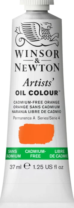 Farba olejna Artists' Oil Colour - Winsor & Newton - Cadmium Free Orange, 37 ml