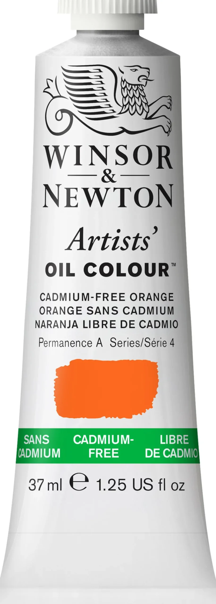 Farba olejna Artists' Oil Colour - Winsor & Newton - Cadmium Free Orange, 37 ml