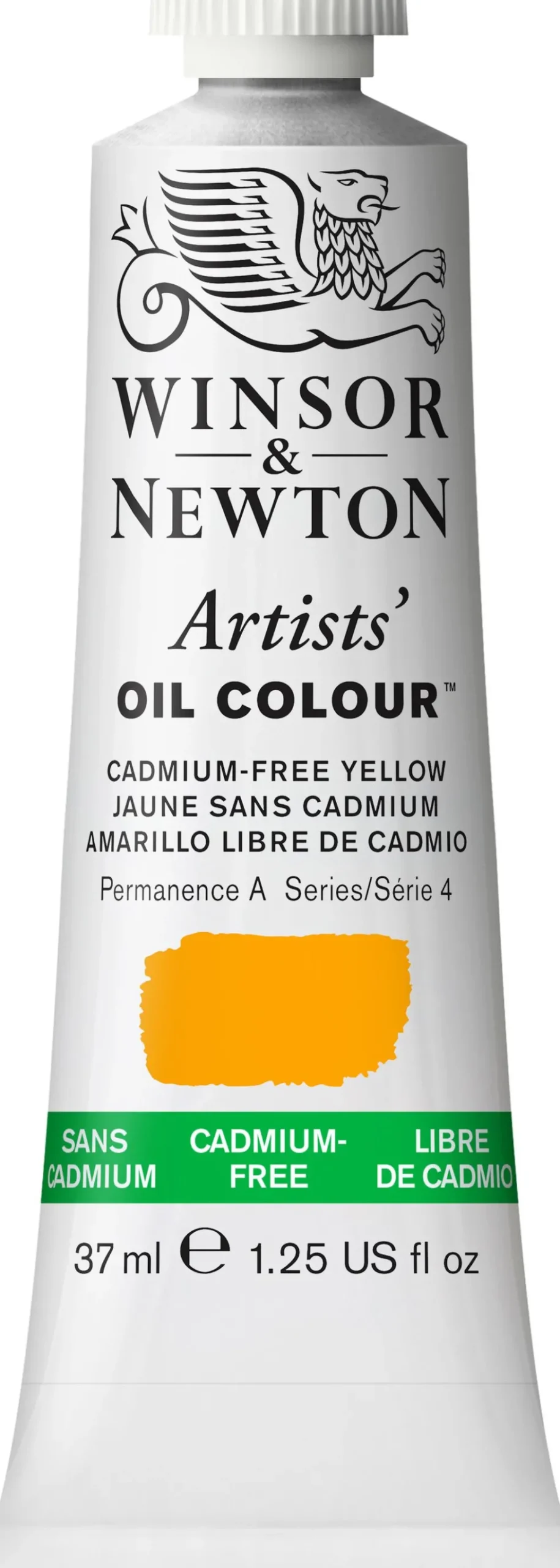 Farba olejna Artists' Oil Colour - Winsor & Newton - Cadmium Free Yellow, 37 ml