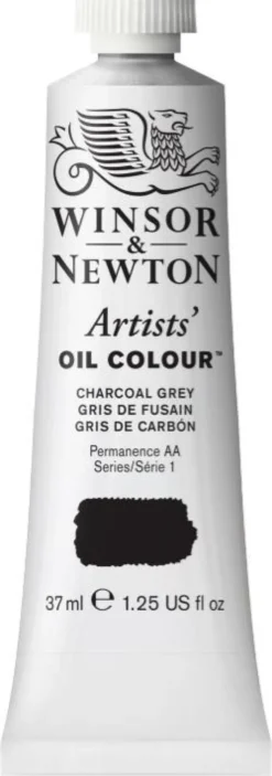 Farba olejna Artists' Oil Colour - Winsor & Newton - Charcoal Grey, 37 ml