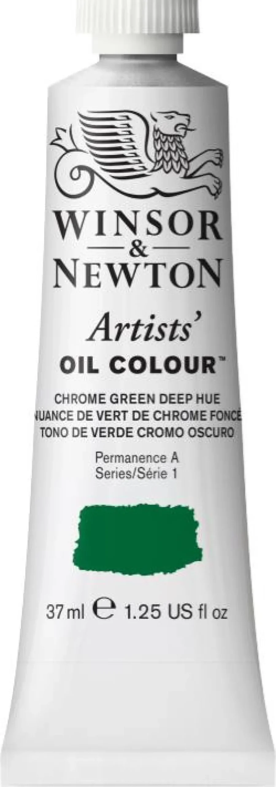 Farba olejna Artists' Oil Colour - Winsor & Newton - Chrome Green Deep Hue, 37 ml