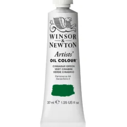 Farba olejna Artists' Oil Colour - Winsor & Newton - Cinnabar Green 37 ml