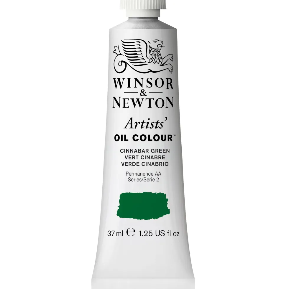 Farba olejna Artists' Oil Colour - Winsor & Newton - Cinnabar Green 37 ml