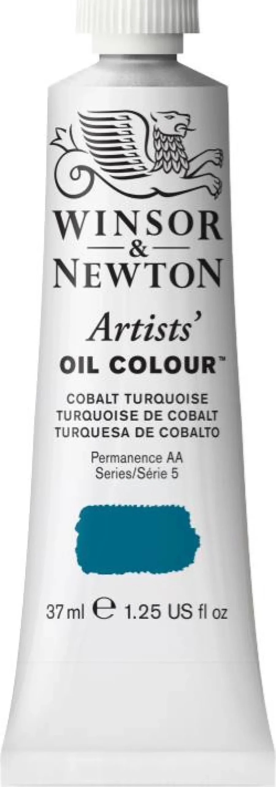 Farba olejna Artists' Oil Colour - Winsor & Newton - Cobalt Turquoise, 37 ml