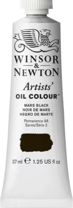 Farba olejna Artists' Oil Colour - Winsor & Newton - Mars Black, 37 ml