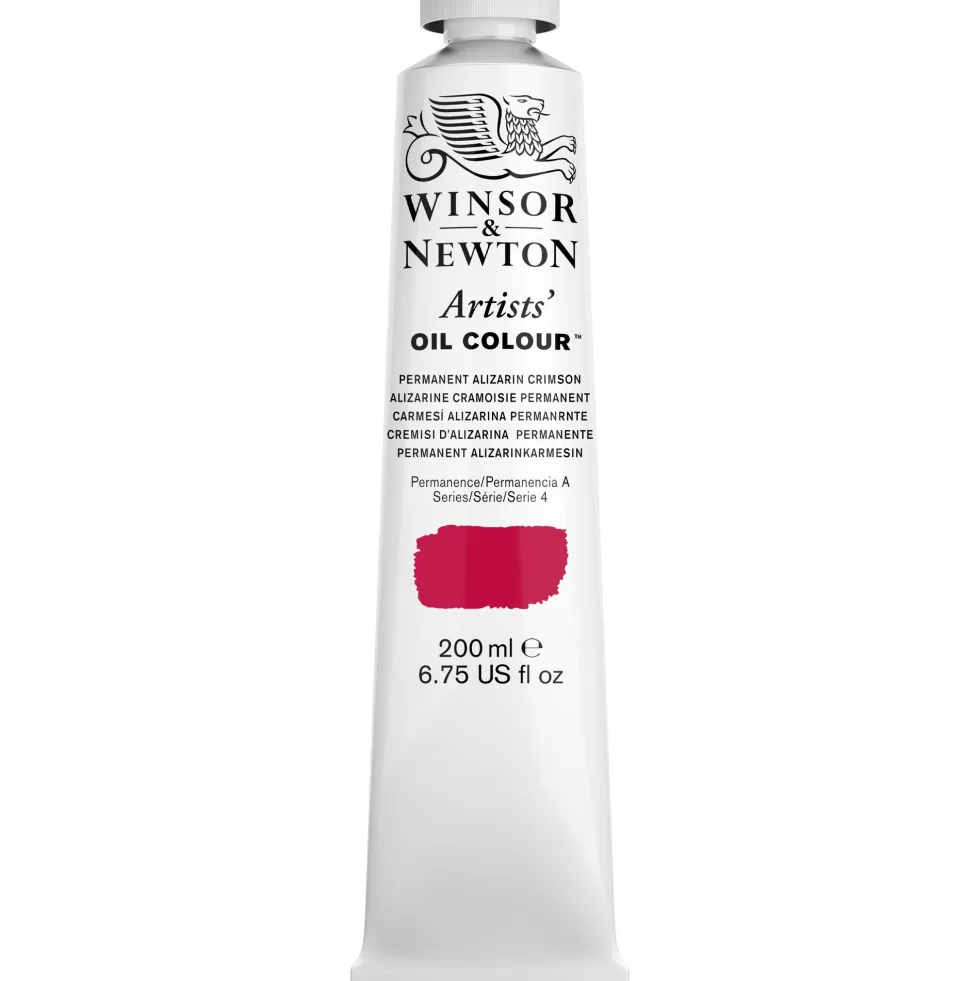 Farba olejna Artists' Oil Colour - Winsor & Newton - Permanent Alizarin Crimson 200 ml