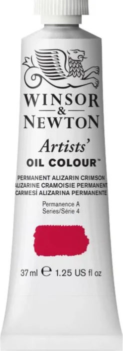 Farba olejna Artists' Oil Colour - Winsor & Newton - Permanent Alizarin Crimson, 37 ml