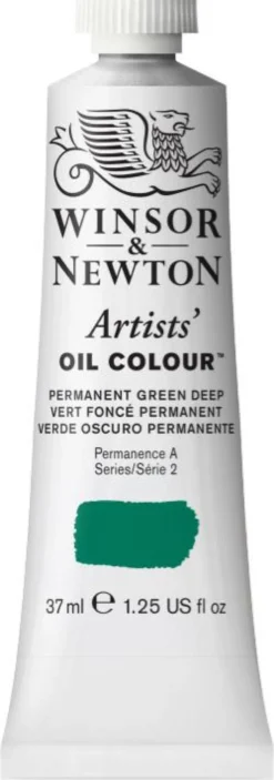 Farba olejna Artists' Oil Colour - Winsor & Newton - Permanent Green, 37 ml