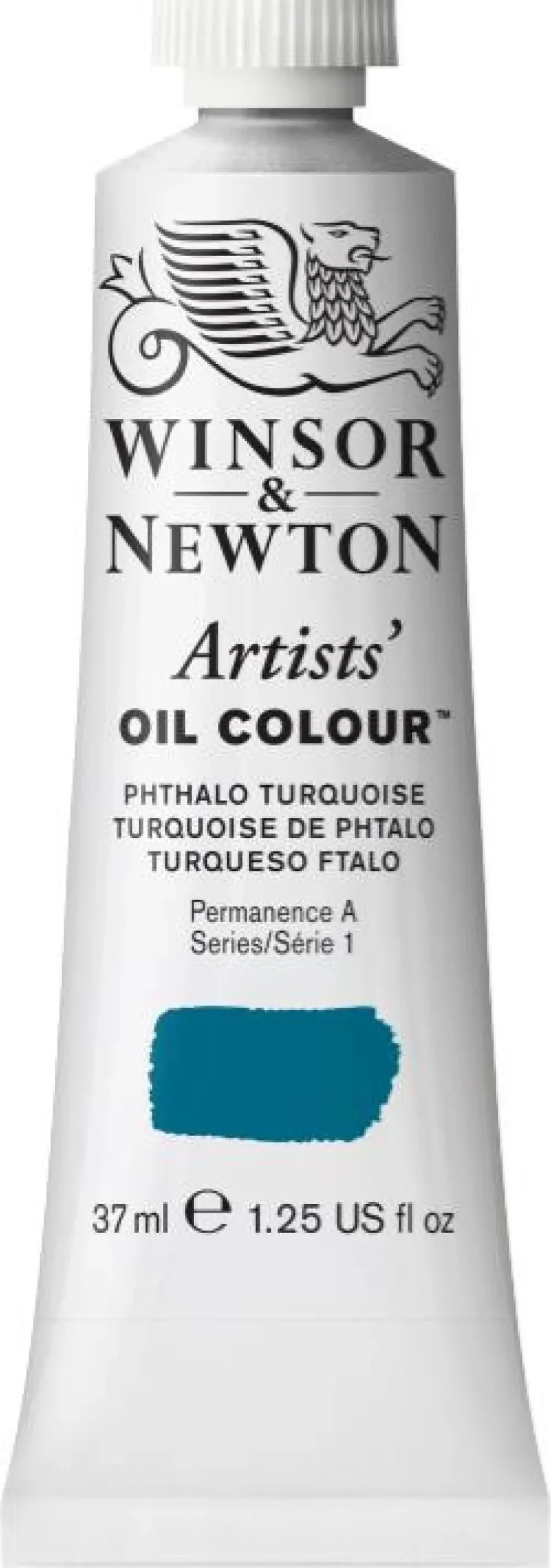 Farba olejna Artists' Oil Colour - Winsor & Newton - Phthalo Turquoise, 37 ml