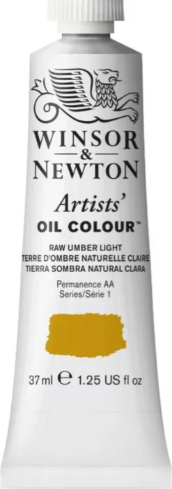 Farba olejna Artists' Oil Colour - Winsor & Newton - Raw Umber Light, 37 ml