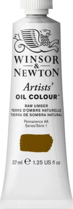 Farba olejna Artists' Oil Colour - Winsor & Newton - Raw Umber, 37 ml