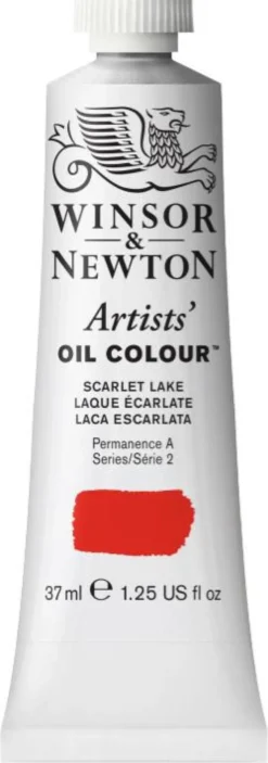 Farba olejna Artists' Oil Colour - Winsor & Newton - Scarlet Lake, 37 ml
