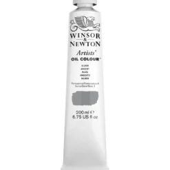 Farba olejna Artists' Oil Colour - Winsor & Newton - Silver 200 ml