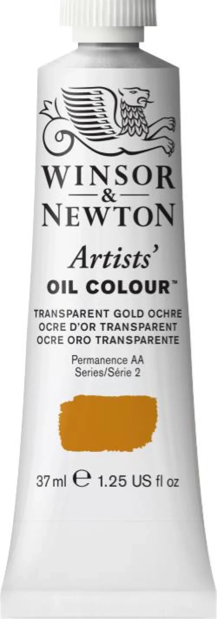 Farba olejna Artists' Oil Colour - Winsor & Newton - Transparent Gold Ochre, 37 ml