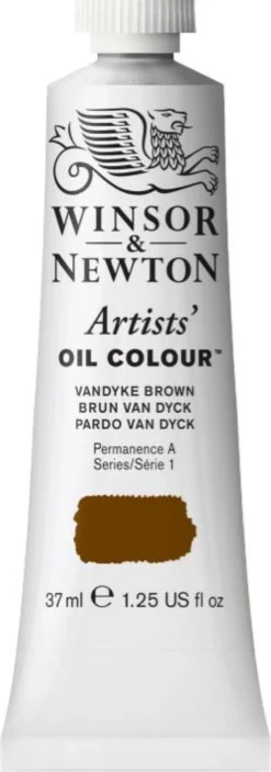 Farba olejna Artists' Oil Colour - Winsor & Newton - Vandyke Brown, 37 ml
