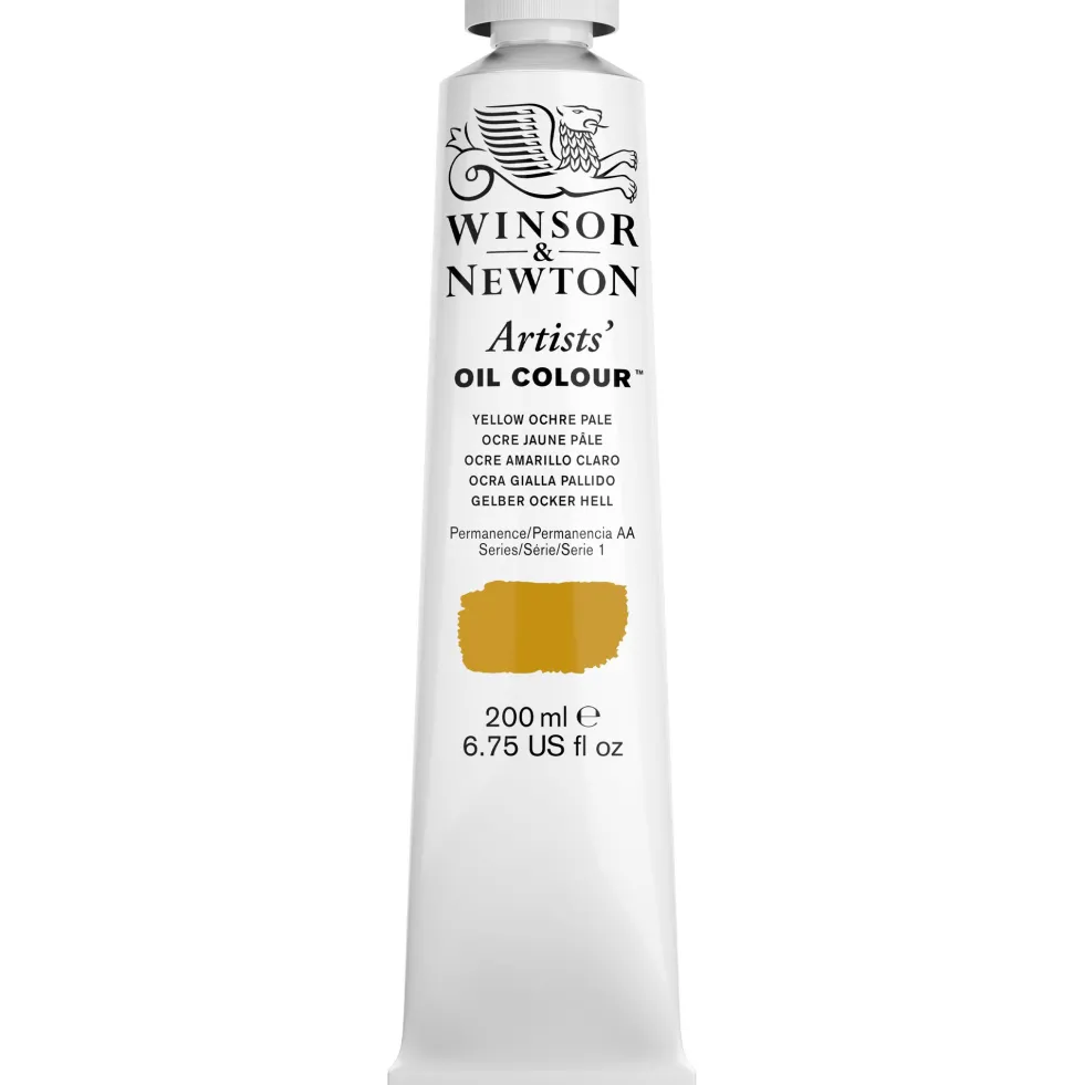 Farba olejna Artists' Oil Colour - Winsor & Newton - Yellow Ochre Pale 200 ml