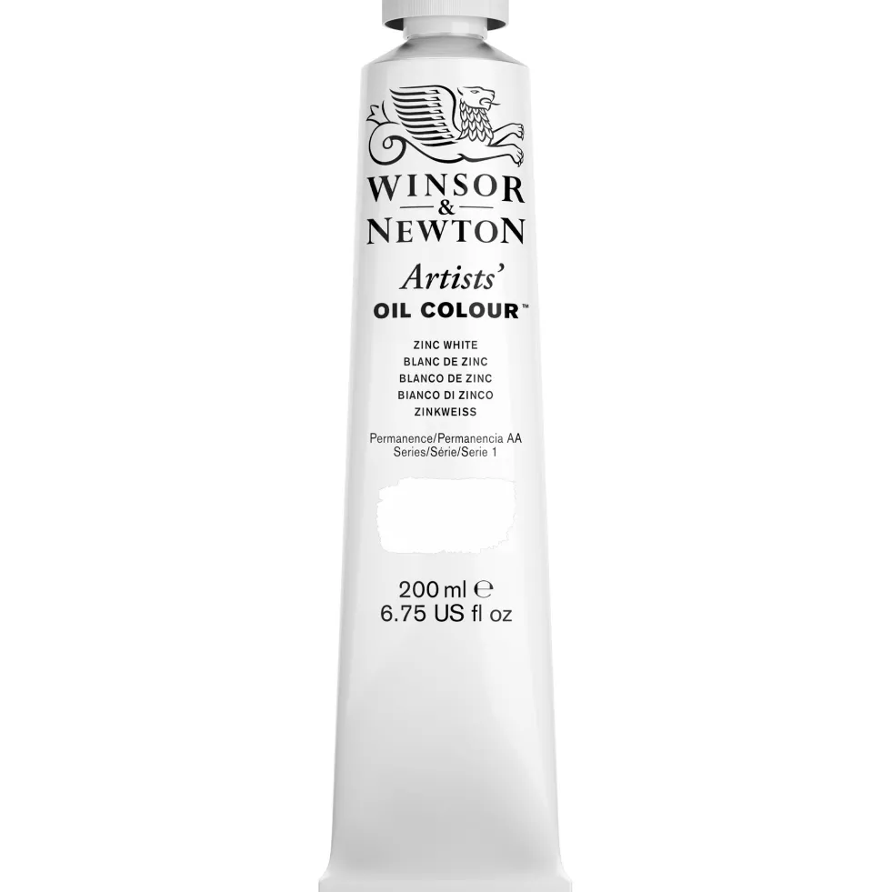 Farba olejna Artists' Oil Colour - Winsor & Newton - Zinc White 200 ml