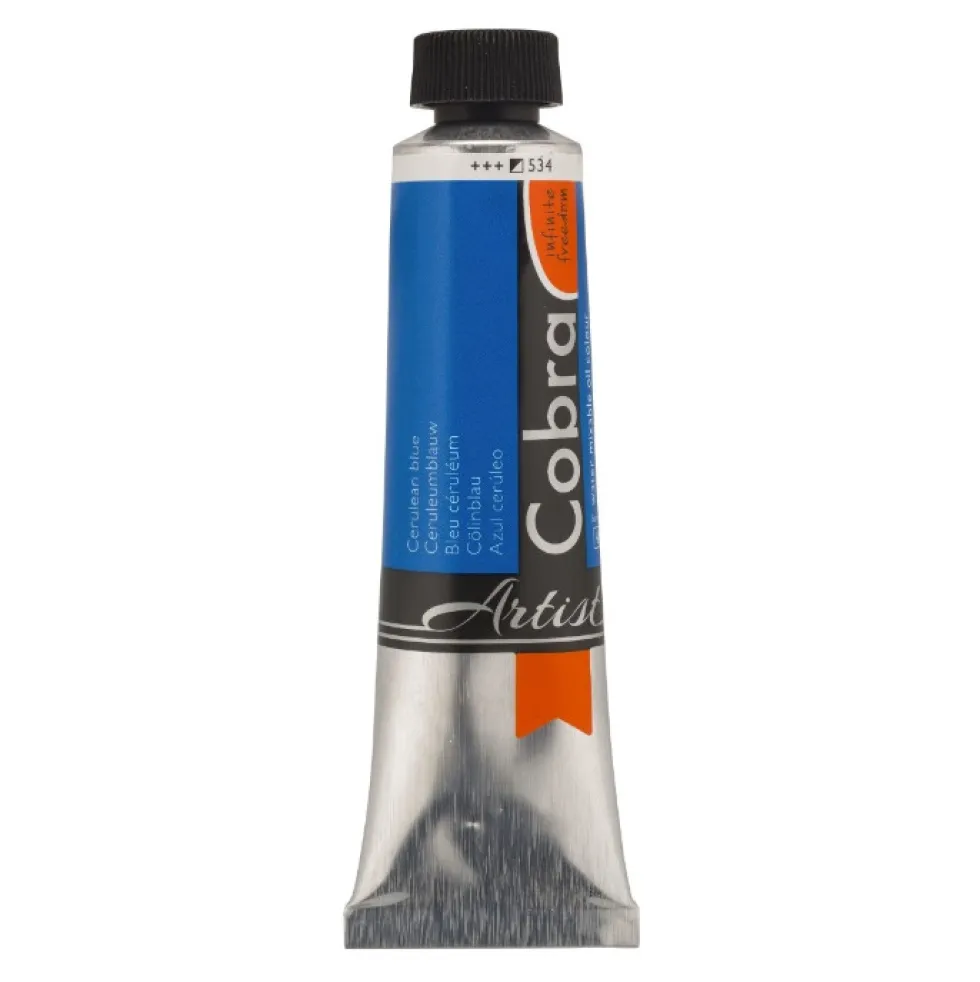Farba olejna Cobra Artist - Cobra - 534, Cerulean Blue, 40 ml