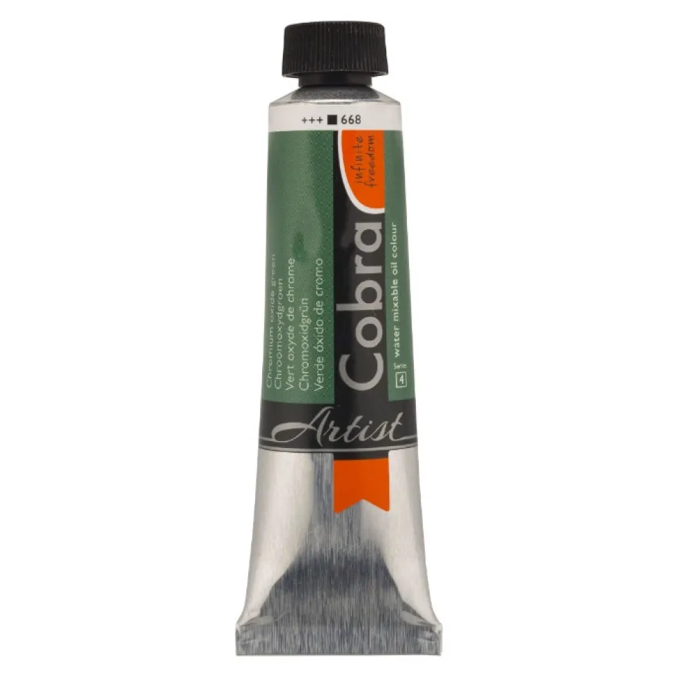 Farba olejna Cobra Artist - Cobra - 668, Chromium Oxide Green, 40 ml