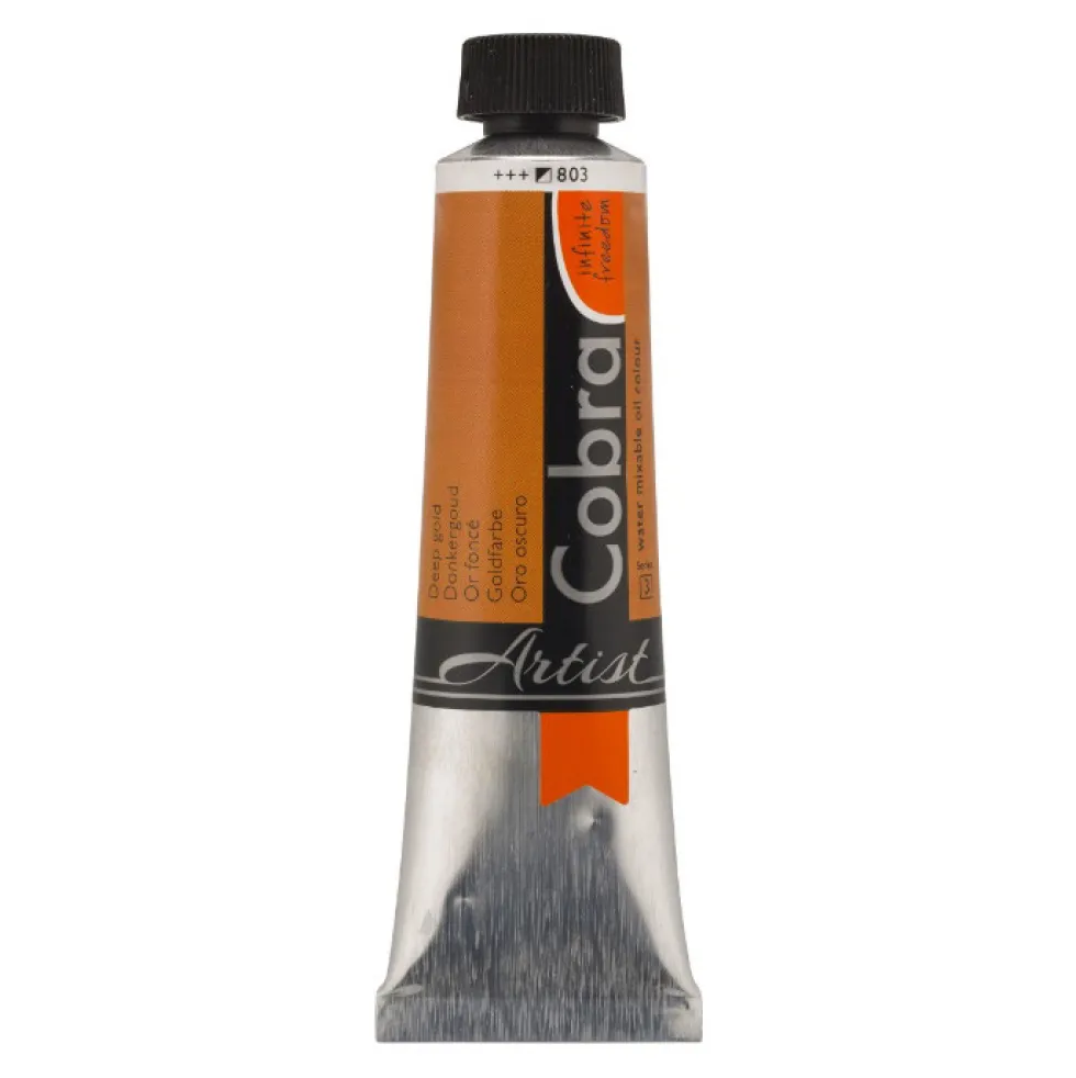 Farba olejna Cobra Artist - Cobra - 803, Deep Gold, 40 ml