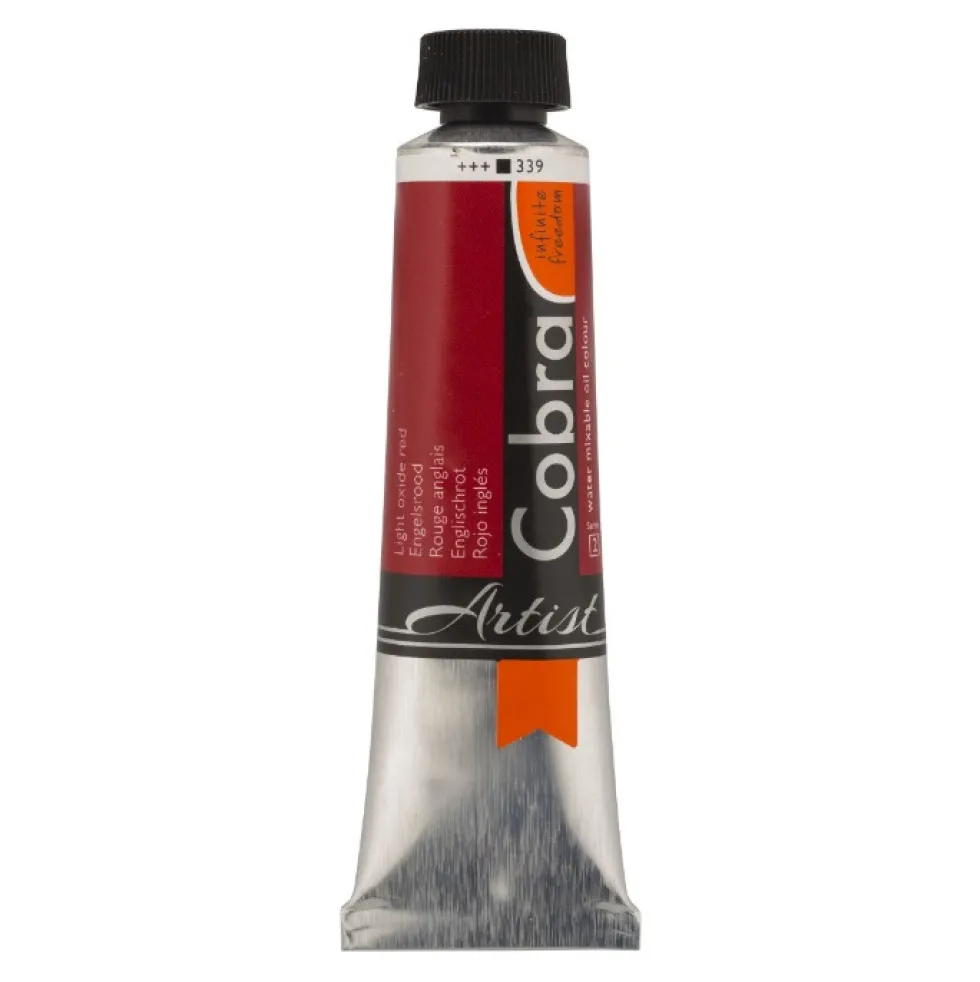 Farba olejna Cobra Artist - Cobra - 339, Light Oxide Red, 40 ml