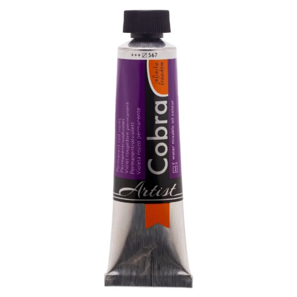 Farba olejna Cobra Artist - Cobra - 567, Permanent Red Violet, 40 ml